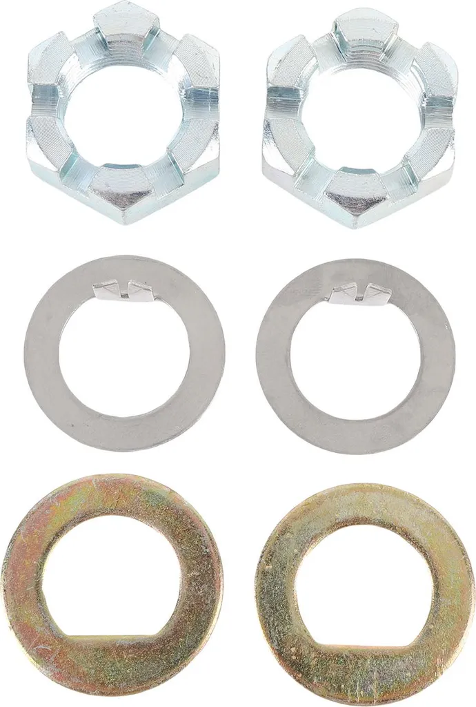 Set di dadi e rondelle per mandrini K7133500. Filettatura precisa, eccellente set di guarnizioni per assali EZ Lube