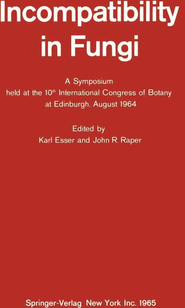 Incompatibility in Fungi