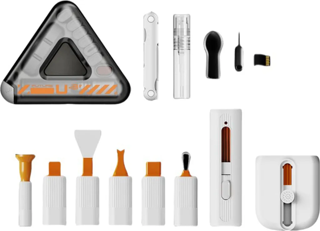 Ultimate Gaming Cleaning Kit: Spazzola Tastiera Meccanica e AirPods