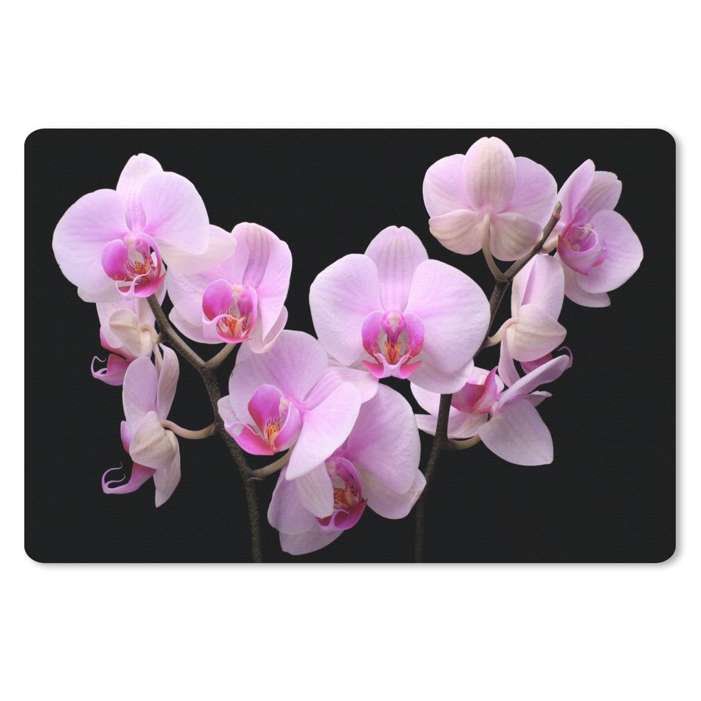 MuchoWow Mauspad Mousepad Orchidee - Blumen - Rosa - Flora 27x18 cm - Mousepads - Maus Mat - Pad - Mausunterlage - Büroartikel - Desk Matten