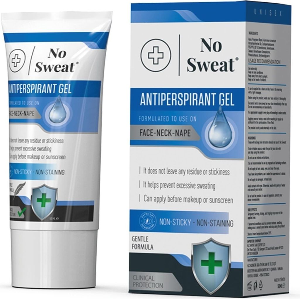 No Sweat Antitranspirant Gel 50ml - Stark gegen Schwitzen Produktbild 