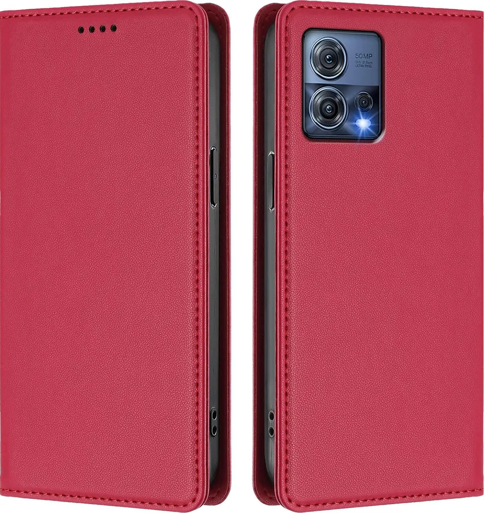 Cover Motorola Moto S30 Pro / Edge 30 Fusion Wallet Magnetica Rosso