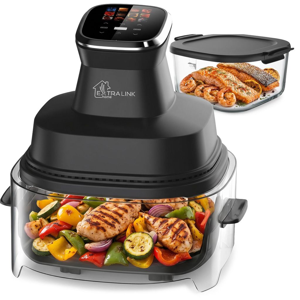 Extralink Glass Air Fryer Friggitrice ad aria 4 L, 60–200 Immagine del prodotto 