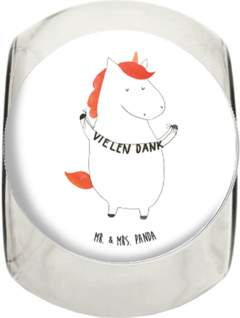 Mr. & Mrs. Panda Bonbonglas Einhorn Dankeschön L 870ml - Produktbild 