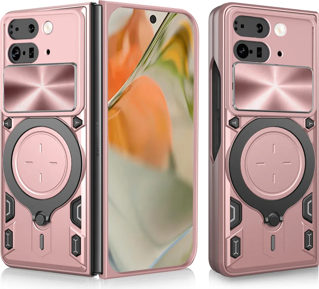 Custodia Professionale per Pixel 10 Pro Rosa: Armor Case con Stand