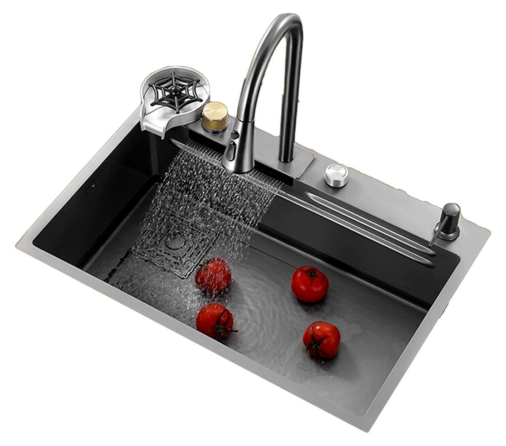 Edelstahl-Küchenspüle mit Wasserfall-Design