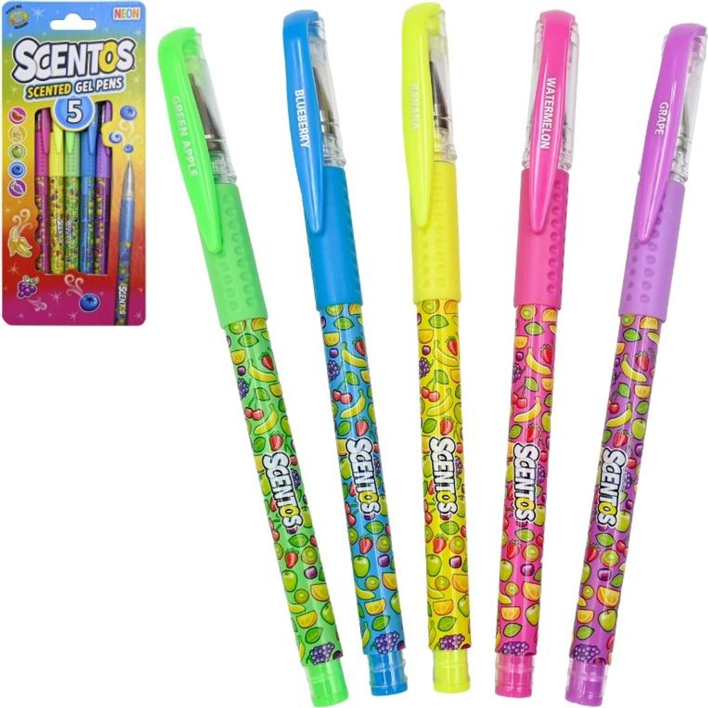 Dumel | Gelstifte Set Neon - 5 Stück - Bunte Farben - Duftend und Kreativ - Für Kinder ab 3 Jahren