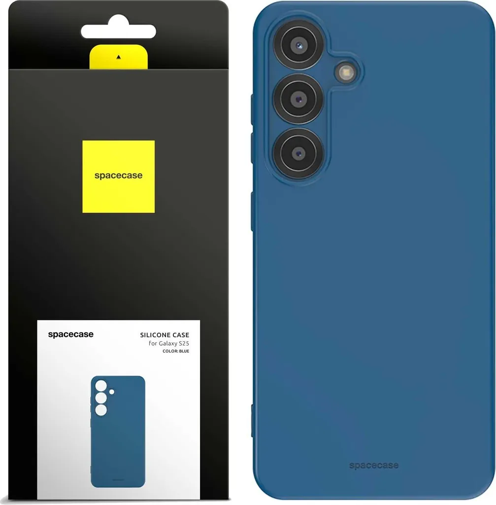Étui en silicone bleu pour Galaxy S25 protection souple fine