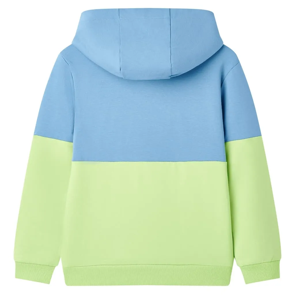 Felpa Bambino vidaXL 92: Blu/Giallo, Resistente e Facile da Lavare