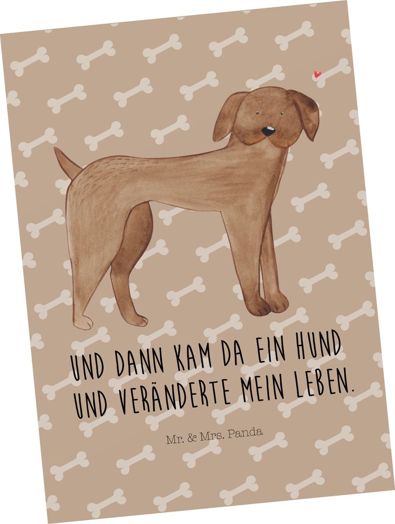 Mr. & Mrs. Panda Postkarte Hund Dogge - Hundeglück - Produktbild 