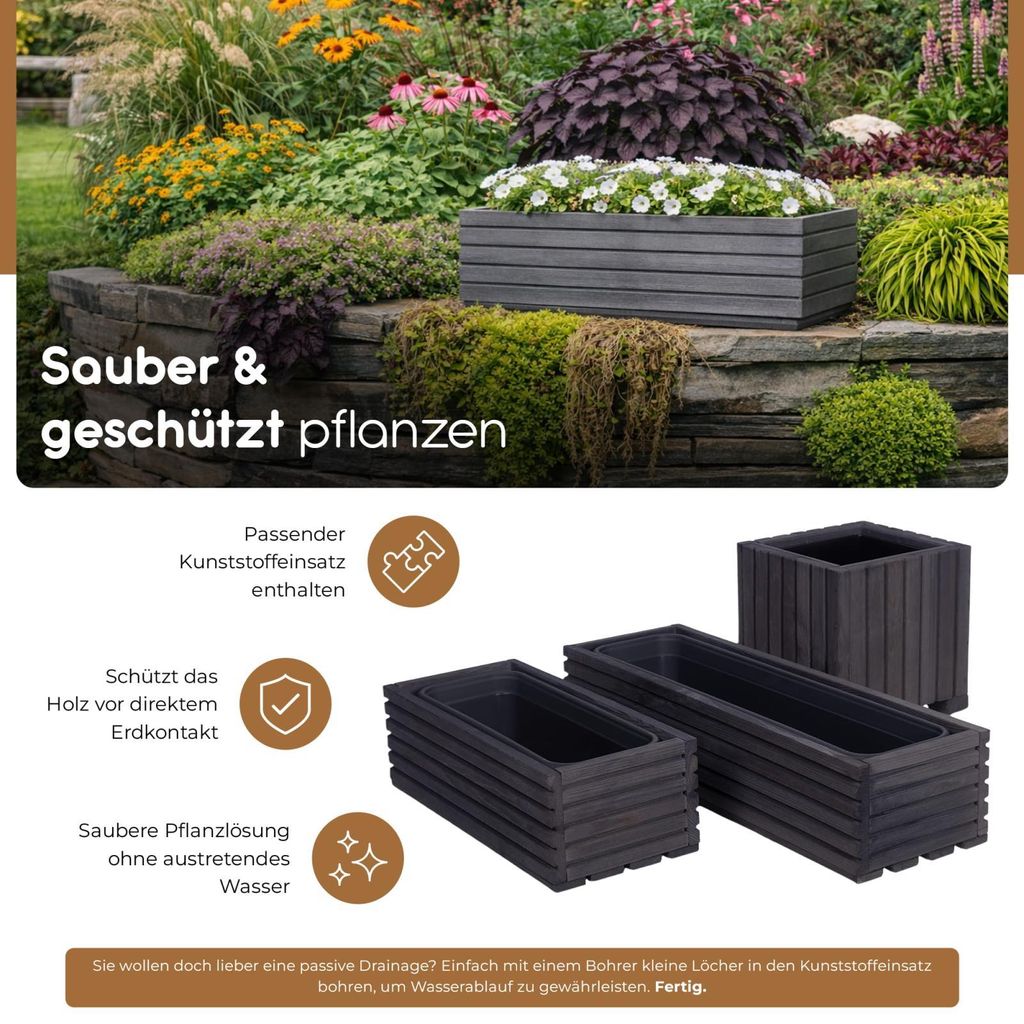 blumenkästen passend für europaletten Blumenkasten für Europalette Pflanzkasten Zink 38 cm – UNUS main image 0