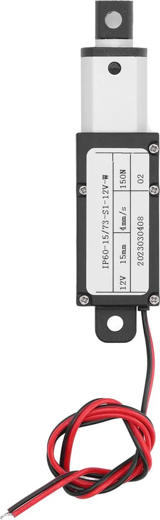 Vérin électrique miniature 150N avec course de 15mm pour usage industriel