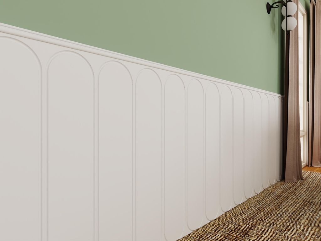 Wandverkleidung Rendo Modell A26 60cm Weiß, Dekorative Produktbild 