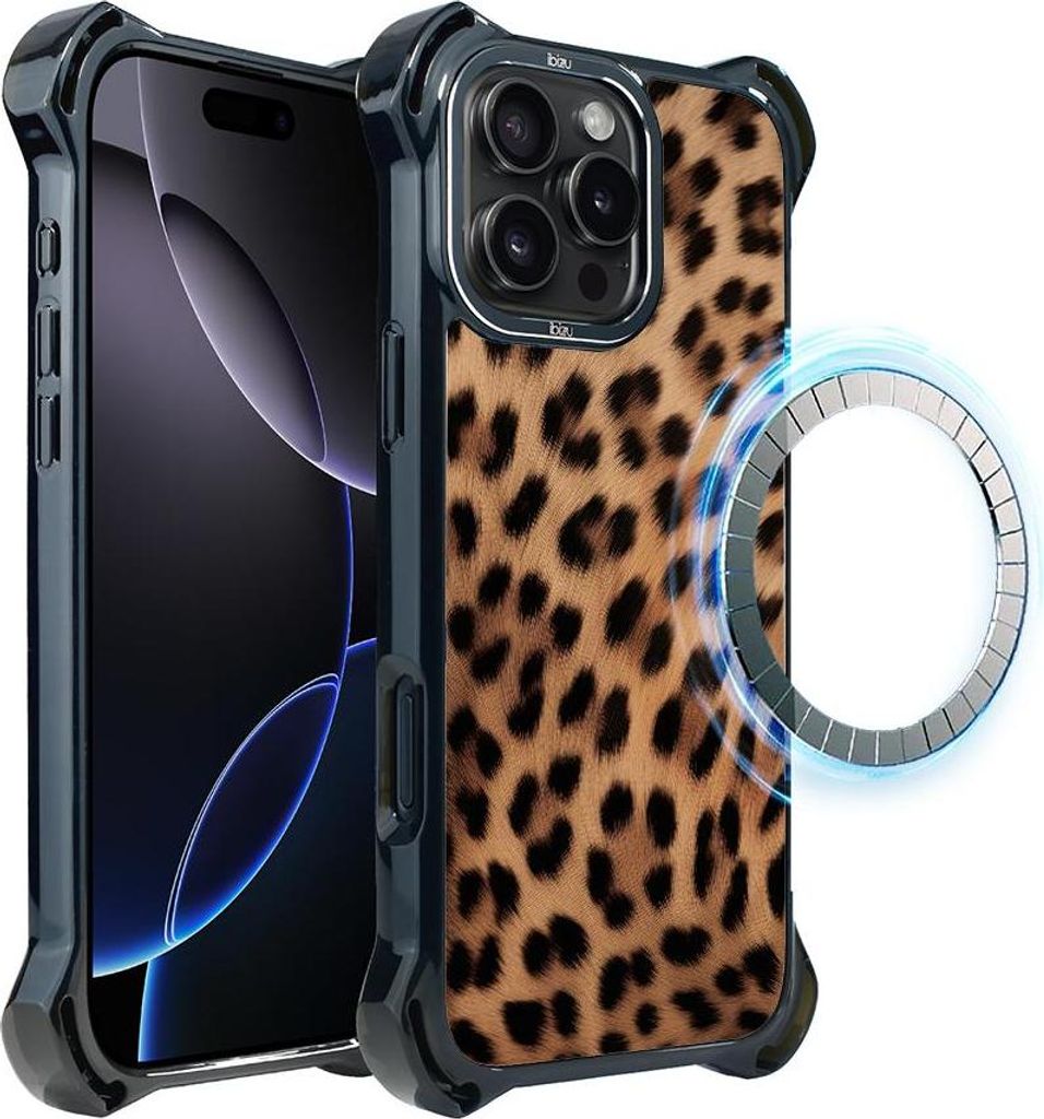Hülle für iPhone 16 Pro IBIZU DropGuard Ultra mit MagSafe, Call of Nature, Panther