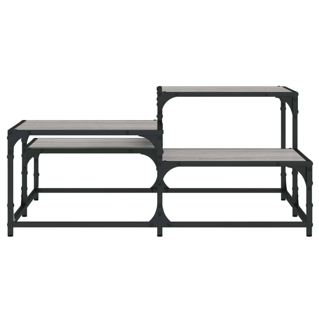 Tavolino da Caffè Moderno Grigio Sonoma 87,5cm - Estetica e Funzione - 5