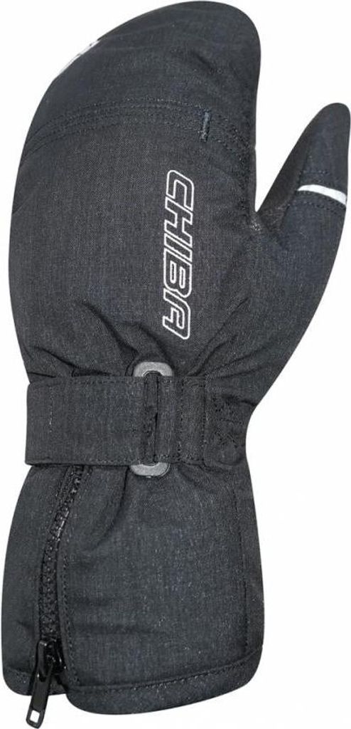 CHIBA Plus Mitten - wasserdichte Winter Radhandschuhe, Größe 11, schwarz