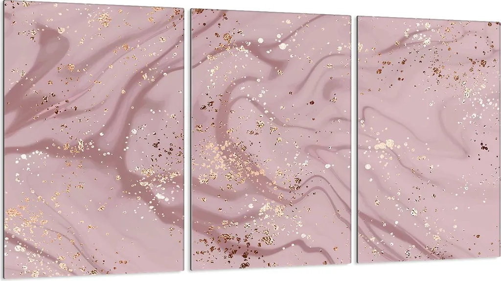 Piastre copriforno 3 pezzi 30x52 Copriforno in vetroceramica, marmo rosa