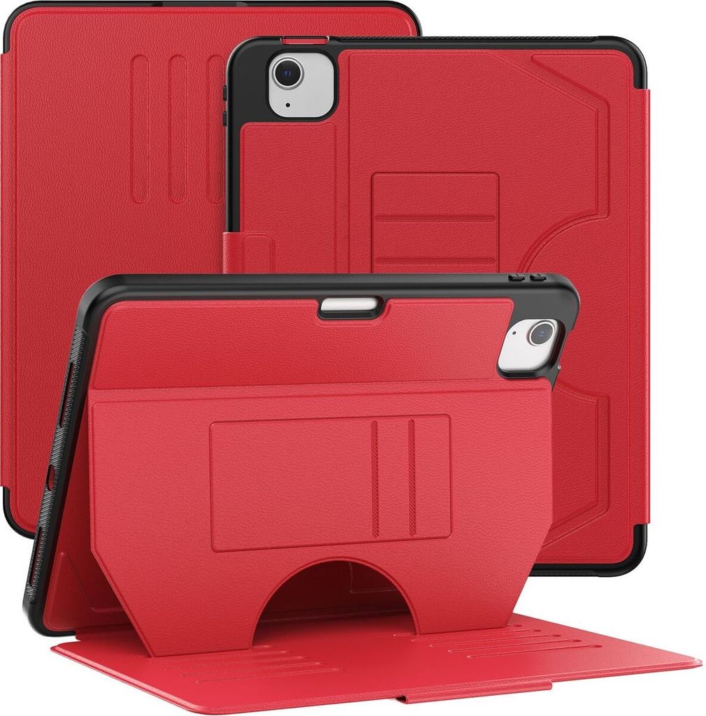 Mobigear Magnetic Folio iPad Pro 11 Zoll (2018) Hülle Klapphülle + Stifthalter - Rot