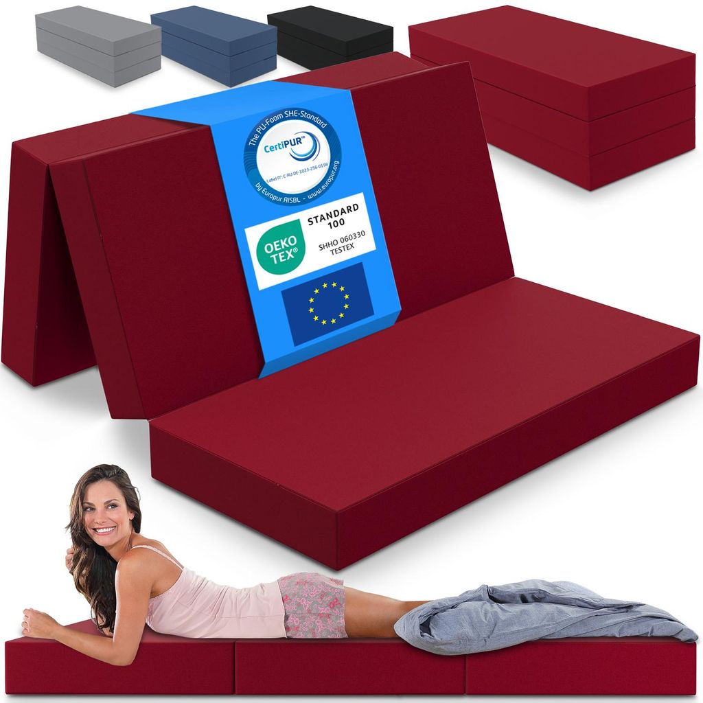 ELONEO Matelas pliable, matelas d'invité, matelas pliable Image du produit 