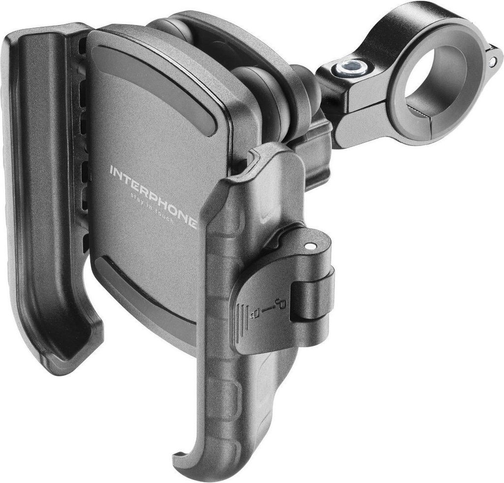 Interphone Aluminum Motocrab Telefoonhouder Fiets / Motor Fietsstuur