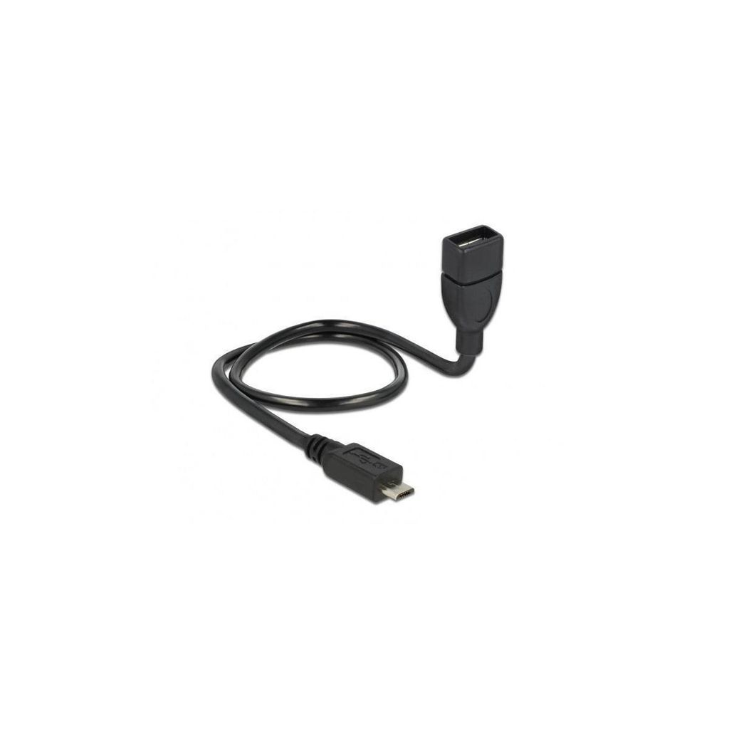 OTG USB 2.0 Micro-B auf USB-A Buchse ShapeCable, 0,5m, formbar