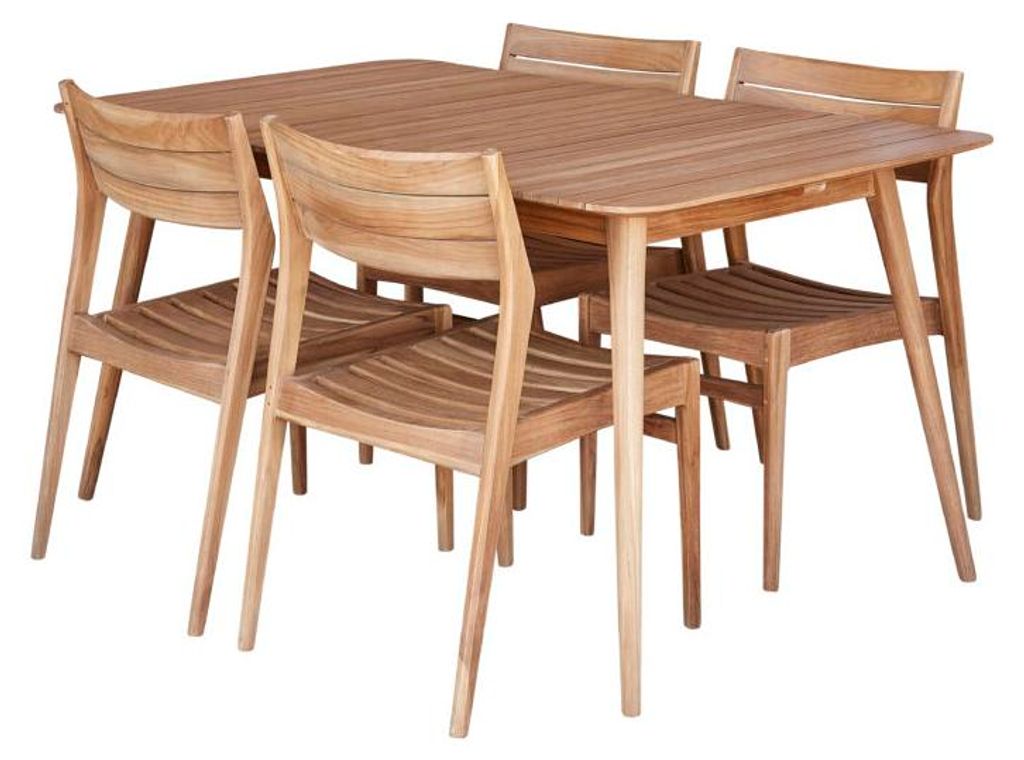 Gartenmöbel Teakholz massiv 4/6 Personen modern