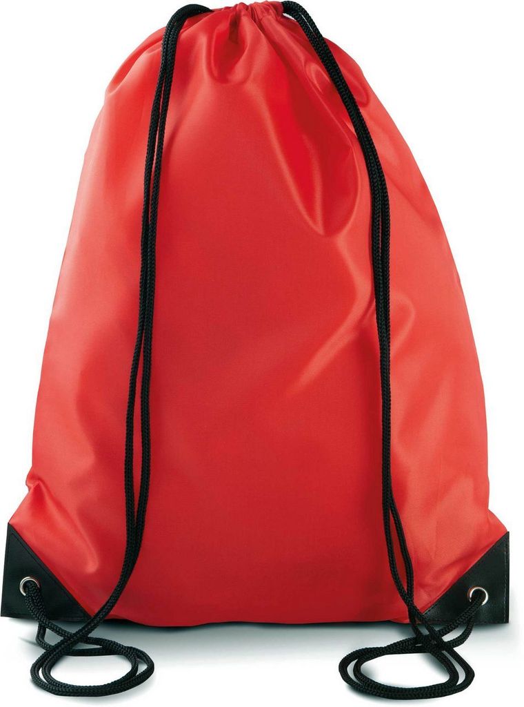 Kimood Turnbeutel Kordelzug Rucksack Drawstring Rucksackbeutel, Größe:U, Farbe:Rot