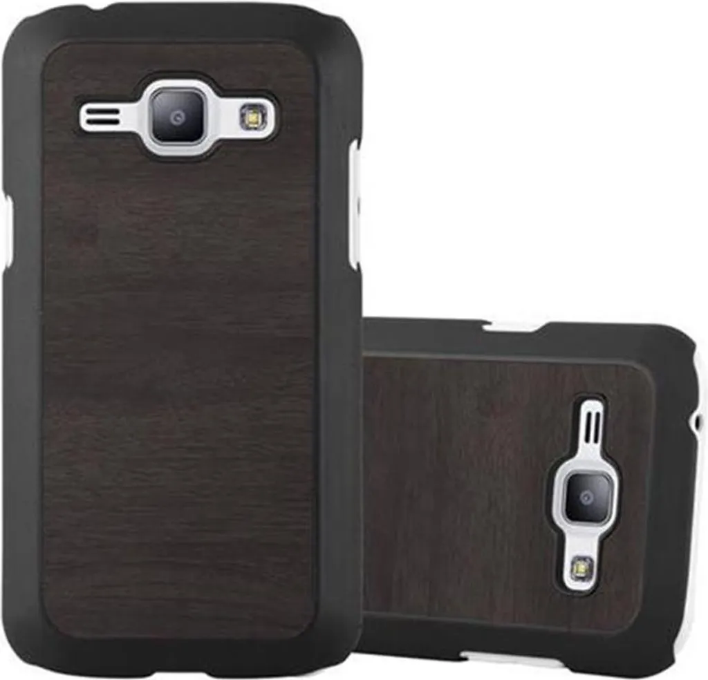 Cadorabo Cover Samsung Galaxy J1 2015 - Custodia Hard Case Effetto Legno