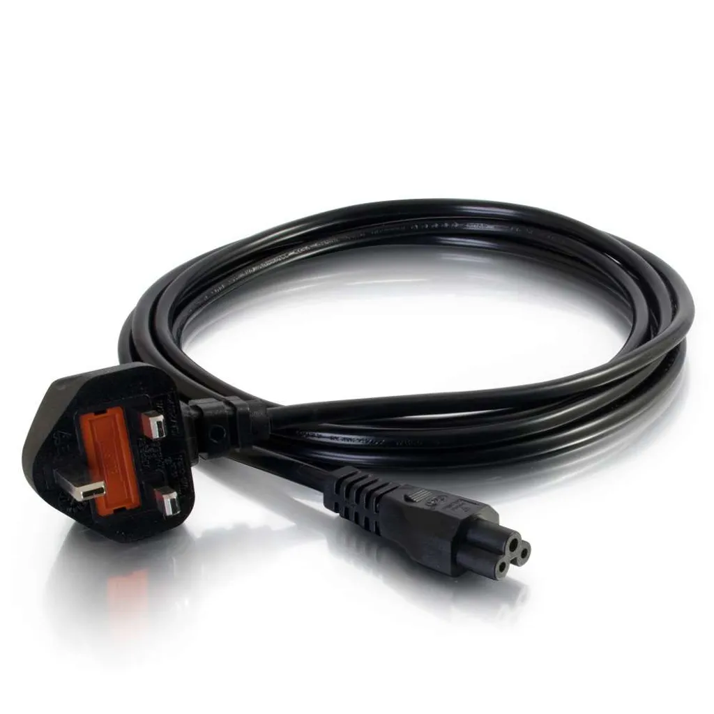 Câble secteur 3m pour PC portable connecteur C5 trèfle noir C2G 80603
