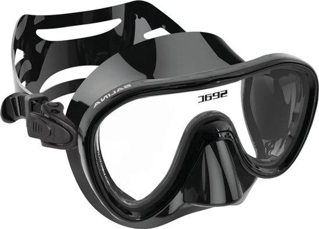 Set de snorkeling enfant masque facial noir et tuba sirène avec boucle rapide