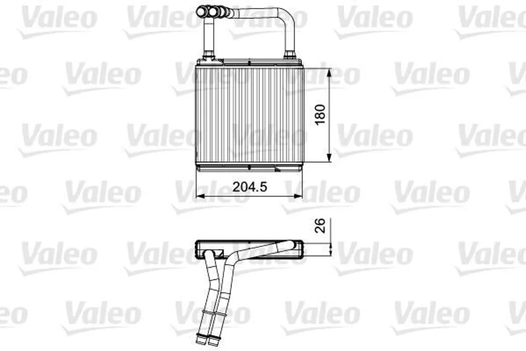 Radiateur de Chauffage VALEO 811526 pour Mercedes Classe E W211 et S211