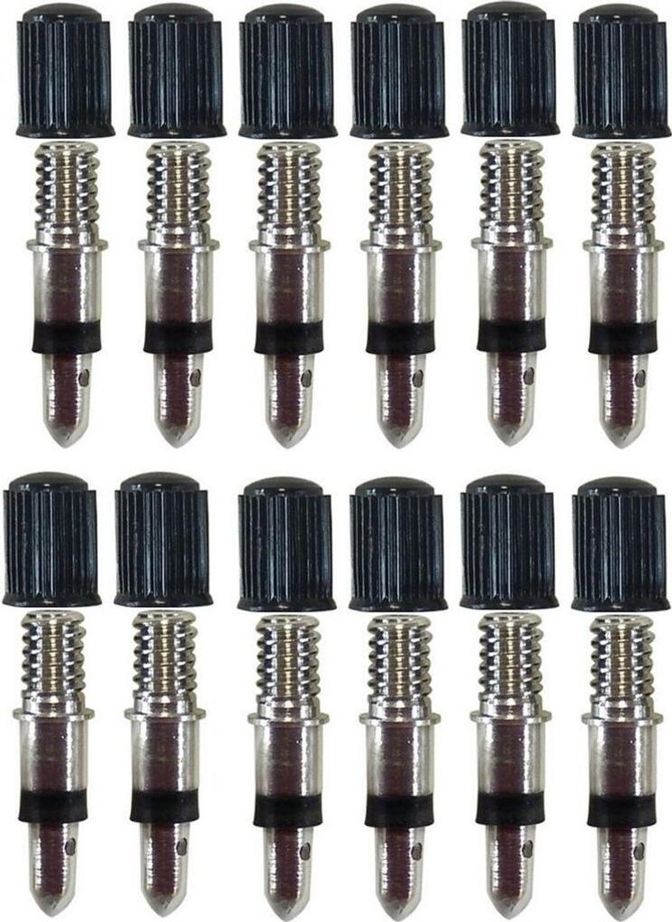Lot de 12 valves de vélo | Valve Dunlop avec capuchon Image du produit 