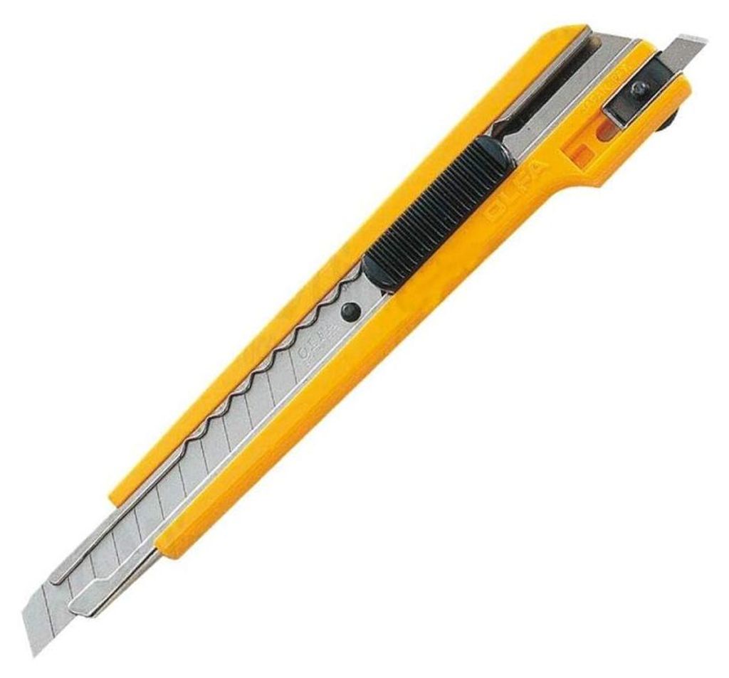 OLFA A-3 - Cúter con bloqueo automático, sistema de reaplicación de cuchillas y cuchilla de 9 mm