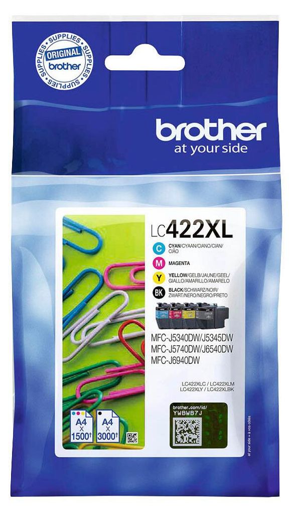 Brother LC-422 XL Value Pack C/M/Y/BK Produktbild 