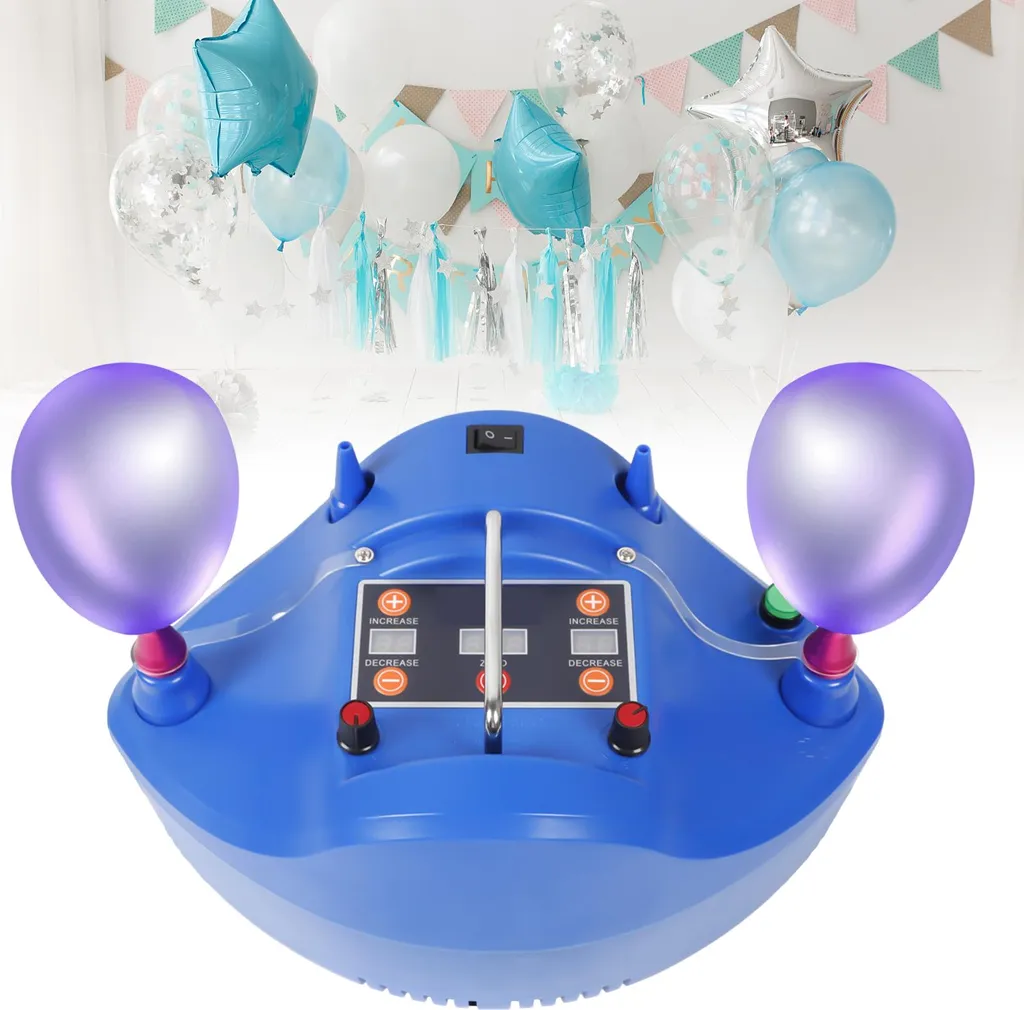 Machine à gonfler les ballons 1200W automatique avec timer précis bleu - 5