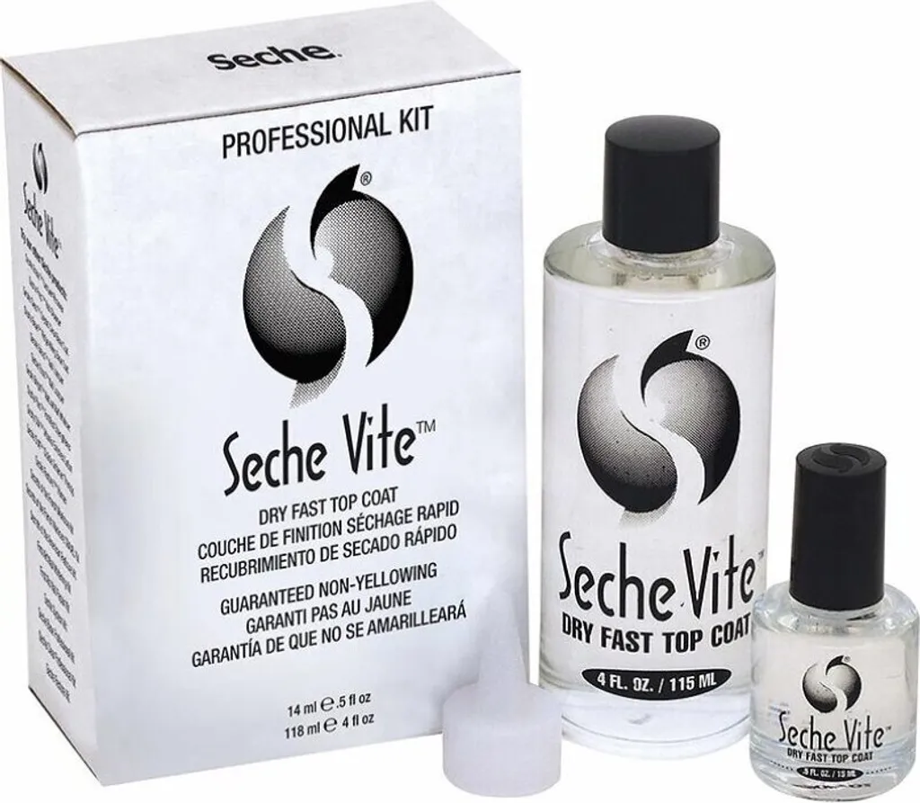 Top Coat Seche Vite pour Manucure Rapide et Tenue Longue Durée Set