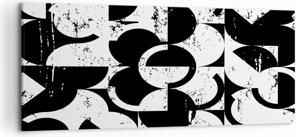 Bild auf Leinwand - Leinwandbild - Abstraktion modern - 120x50cm - Wand Bild - Wanddeko - Leinwanddruck - Bilder - Kunstdruck - Wanddekoration - Le...