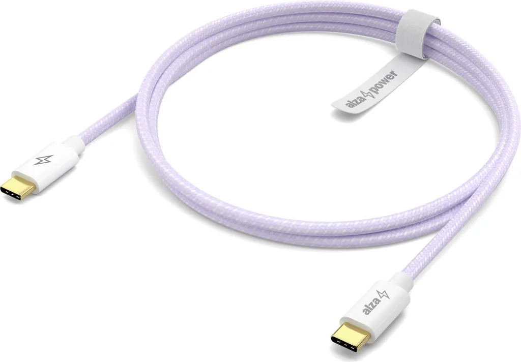 Cavo AlzaPower CompactCore USB-C 100W 2m Fialoso - Ricarica Rapida PD