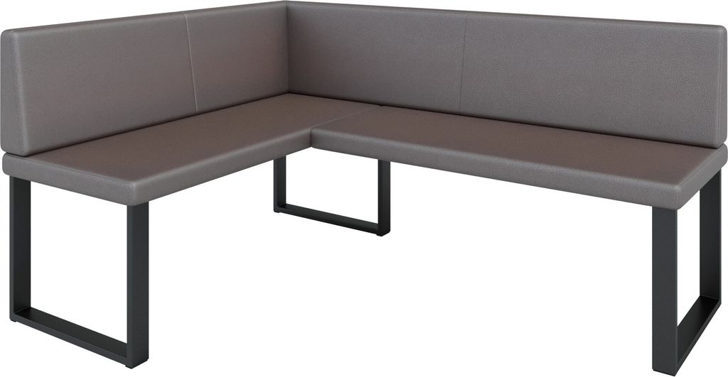 Eckbank AKIKO METAL Corner Bench 128x168 links - Eckbankgruppe f r Ihrem Esszimmer, K che modern, Sitzecke, Essecke. Perfekt f r K che, B ro und Re...