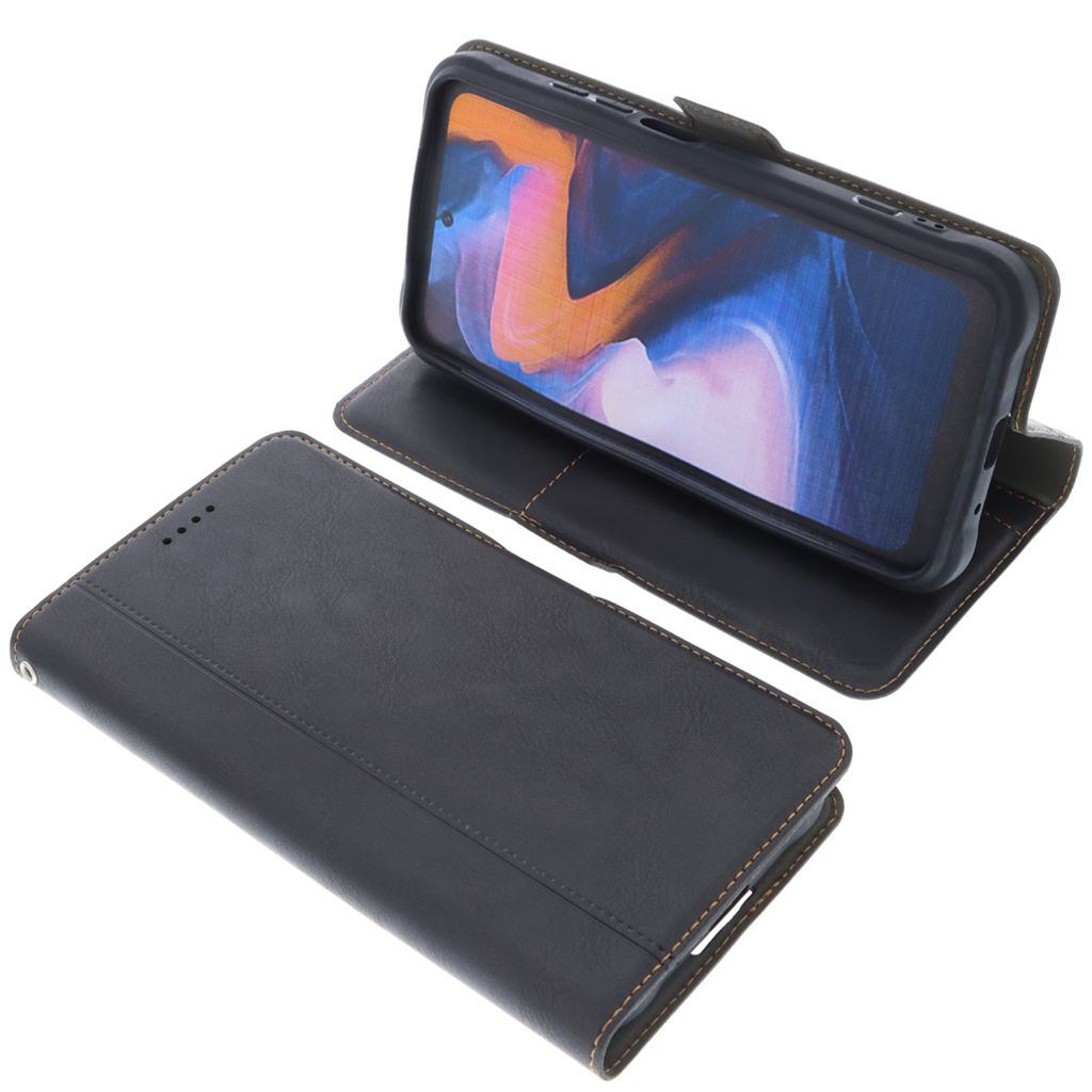 foto-kontor Tasche kompatibel mit UMIDIGI Bison GT2/GT2 5G Book Style schwarz Schutz Hülle Buch