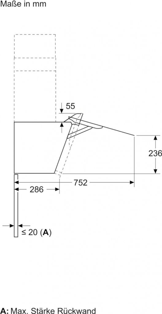 Siemens Wandesse 60 cm Klarglas schwarz bedruckt LC67KFN60 Produktbild 7