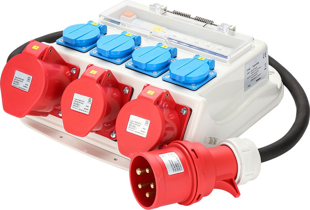 Riossad Stromverteiler Verteiler Baustromverteiler 2 x CEE Produktbild 