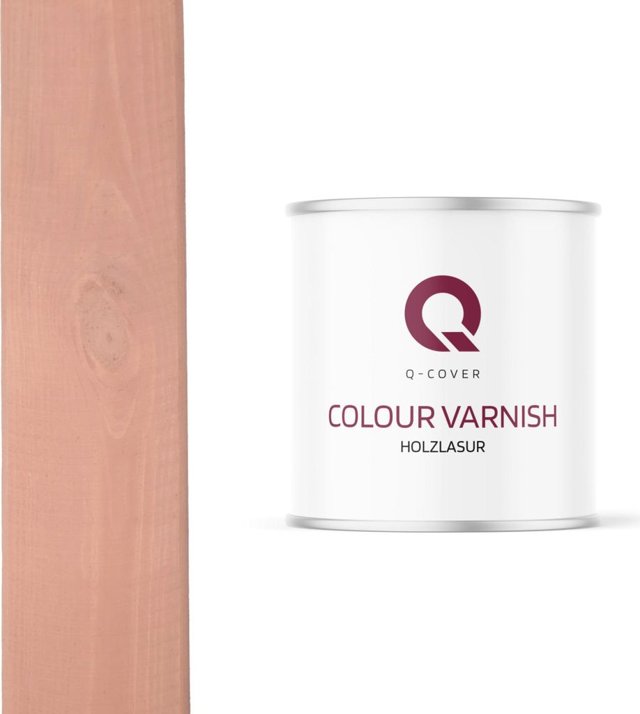 Holzlasur 2,5L Dunkel Lachs Seidenmatt | Lasur für Holz außen & innen | Abperleffekt & UV-Schutz