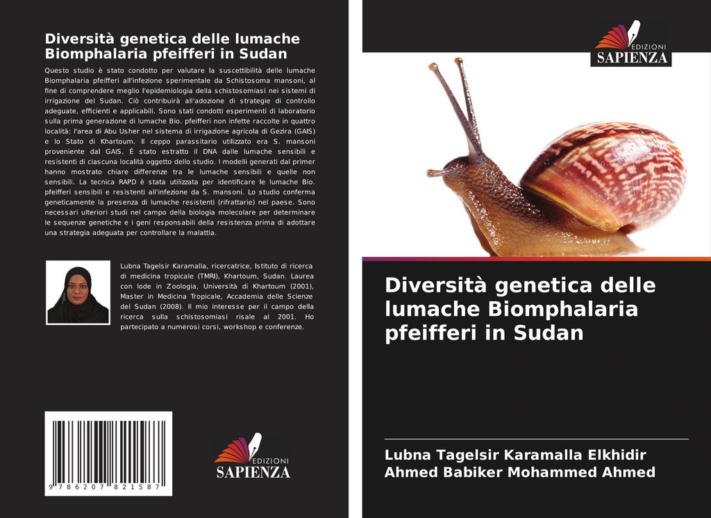 Diversità genetica delle lumache Biomphalaria pfeifferi in Sudan