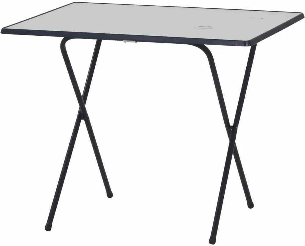 Petite table camping 60 x 80 cm stable et légère avec pieds en ciseaux