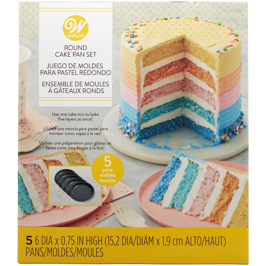 Wilton Backform Easy Layers 15 cm 5-teiliges Set Produktbild 