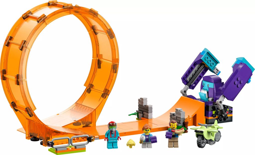 LEGO 60338 City Stuntz Cascadeur chimpanzé avec rampe, moto Image du produit 