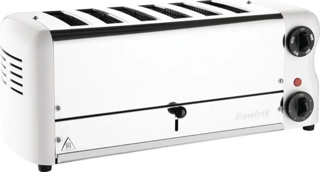 Grille-pain 6 fentes blanc, résistances de secours et kit sandwich