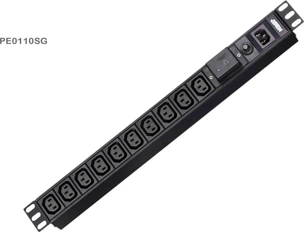 Bandeau de Prises PDU 1U ATEN PE0110SG 10A 10 Sorties C13 Protection