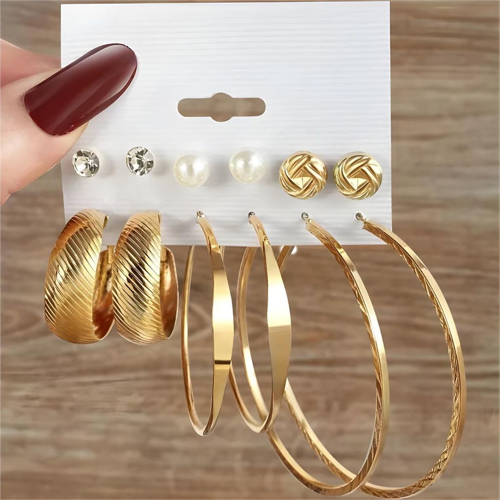 Elegantes Ohrring Set XN-39022 in Gold - Vielseitige Styles KP39022